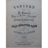 BACH J. S. Concerto en La mineur pour Clavecin Flûte Violon Quatuor ca1855