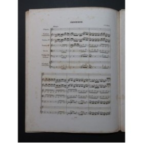 BACH J. S. Concerto en La mineur pour Clavecin Flûte Violon Quatuor ca1855
