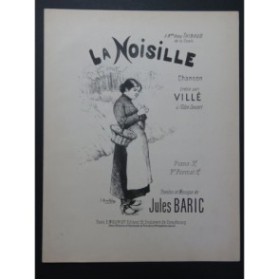 BARIC Jules La Noisille Chant Piano ca1900