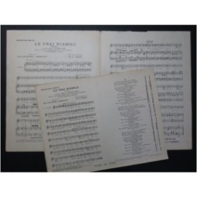 PAANS W. J. Le Vrai Diabolo Chant Piano 1906