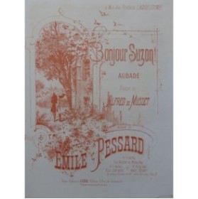 PESSARD Émile Bonjour Suzon Chant Piano ca1880