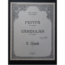 STAUB Victor Saboulah Piano 1927