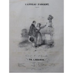LABARRE Théodore L'Anneau d'Argent Chant Piano ca1840