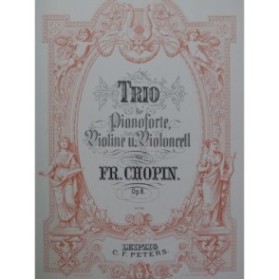 CHOPIN Frédéric Trio op 8 Piano Violoncelle Violon