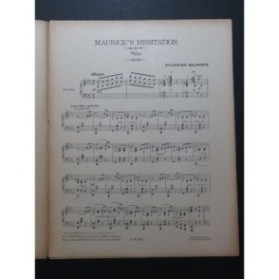 BELMONTE Sylvester Maurice's Hésitation Piano 1914