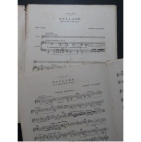 BACHELET Alfred Ballade Violon Piano 1919