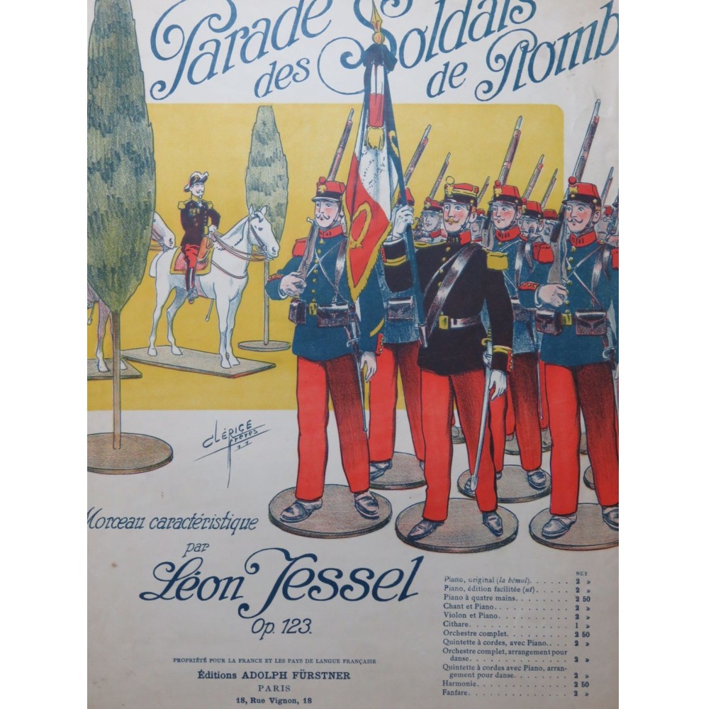 JESSEL Léon Parade des Soldats de Plomb Piano 1911