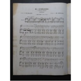 LHUILLIER Edmond Ma Cunégonde Chant Piano ca1840