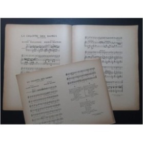 MALTEAU Ernest La Culotte des Dames Chant Piano ca1900