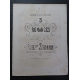 SCHUMANN Robert Romances op 28 Piano ca1865