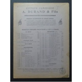 BACH Friedmann Concerto pour orgue Piano 1923