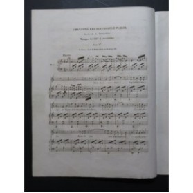 LAGOANÈRE Chantons les Fleurs et le Plaisir Chant Piano ca1840