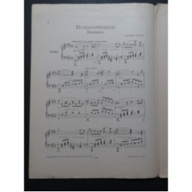 TELMA Maurice Remembrance Piano 1902