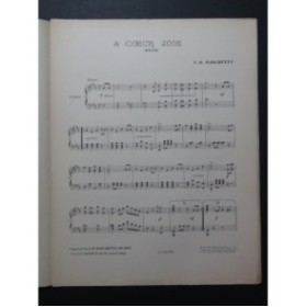 MARCHETTI F. D. A Coeur Joie Piano 1911