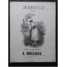 BOIELDIEU Adrien Jeannette Chant Piano XIXe siècle