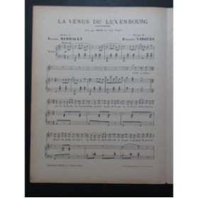 VARGUES Félicien La Venus du Luxembourg Chant Piano