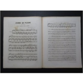 DE KOCK Henry Jeanne qui pleure Chant Piano ca1860