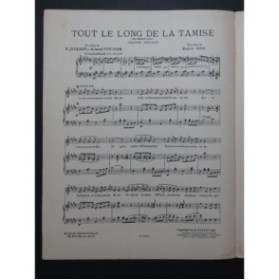 ROSI Eugène Tout le long de la Tamise Chant Piano 1917