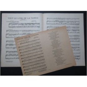 ROSI Eugène Tout le long de la Tamise Chant Piano 1917