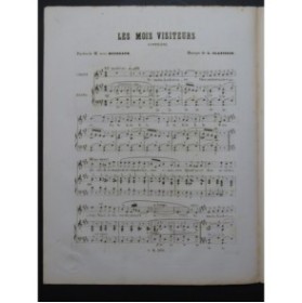 CLAPISSON Louis Les Mois Visiteurs Nanteuil Chant Piano 1859