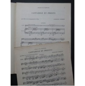 ENESCO Georges Cantabile et Presto Flûte Piano