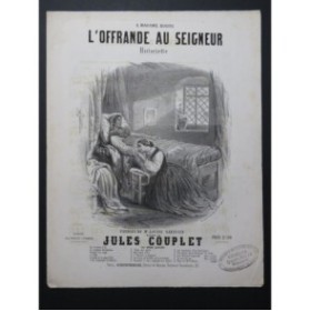 COUPLET Jules L'Offrande au Seigneur Chant Piano ca1857