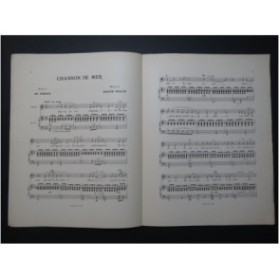 PAULIN Gaston Chanson de Mer Chant Piano ca1890