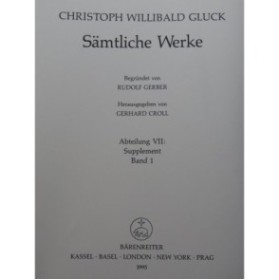 GLUCK C. W. Sämtliche Werke VII Band 1 1995
