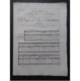 CIMAROSA Domenico La donna chè amante Chant Orchestre 1790