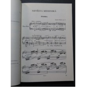 FIBICH Zdenek Nevesta Messinska Opéra Chant Piano 1950