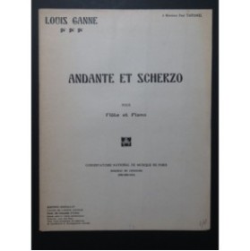 GANNE Louis Andante et Scherzo Flûte Piano