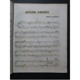 SCHUMANN Robert Symphonie No 2 op 61 Piano 4 mains ca1867