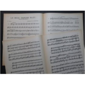 STRAUSS Johann Le beau Danube Bleu Violon Piano 1946
