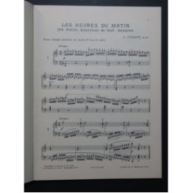 CZERNY Carl Les Heures du Matin 160 exercices op 821 Piano 1966