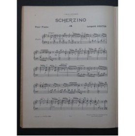 ASHTON Léopold Scherzino Piano 1912