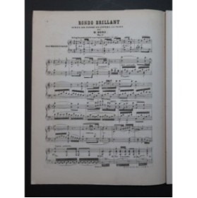 HERZ Henri Rondo Brillant sur La Neige op 14 Piano ca1840