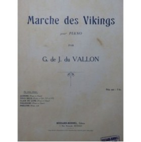 DE J. DU VALLON G. Marche des Vikings Piano