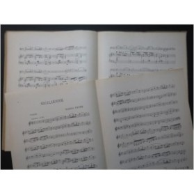 FAURÉ Gabriel Sicilienne op 78 Violon Piano 1929