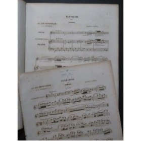 LE CARPENTIER CONINX Fantaisie Norma Bellini Piano Flûte ca1860