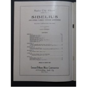 Radio City Album Sibelius and Other Famous Finnish Composers Piano 1940