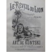 DE KONTSKI Antoine Le Réveil du Lion Piano XIXe siècle
