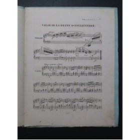 HERZ Henri Valse de la Reine d'Angleterre Piano ca1835