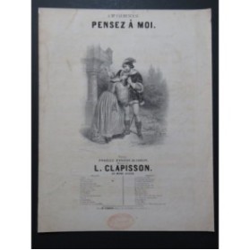 CLAPISSON Louis Pensez à moi Chant Piano ca1840