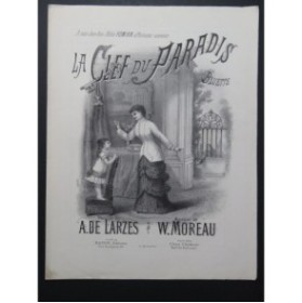 MOREAU W. La Clef du Paradis Chant Piano XIXe siècle