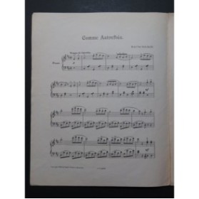 VAN GAEL Henri Comme Autrefois Piano 1902