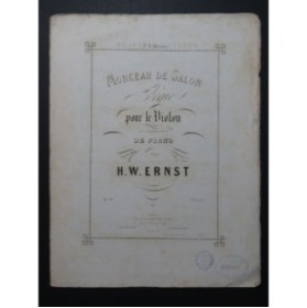ERNST H. W. Élégie op 10 Piano Violon ca1867