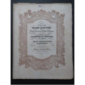 MENDELSSOHN Quatuor op 44 No 2 Violon Alto Violoncelle 1839