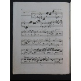 KALKBRENNER Frédéric Fantaisie et Variations La Straniera op 123 Piano ca1840