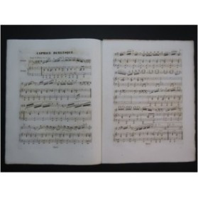 REISSIGER C. G. Andantino Doloroso Caprice Burlesque Piano Violon ca1845