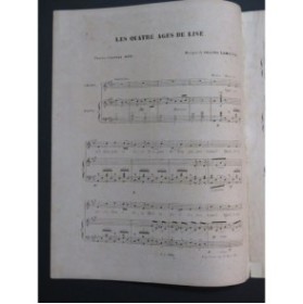 LAMOTTE Philippe Les quatre âges de Lise Chant Piano ca1850